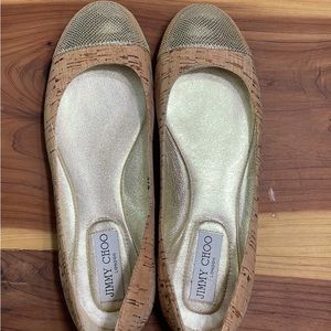 Jimmy Choo Cork Flats Size 7 1/2